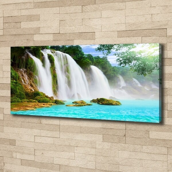 Cuadro canvas con impresión uv duradera horizontal Cascada