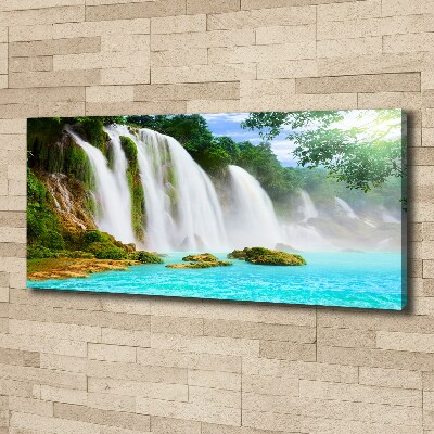 Cuadro canvas con impresión uv duradera horizontal Cascada