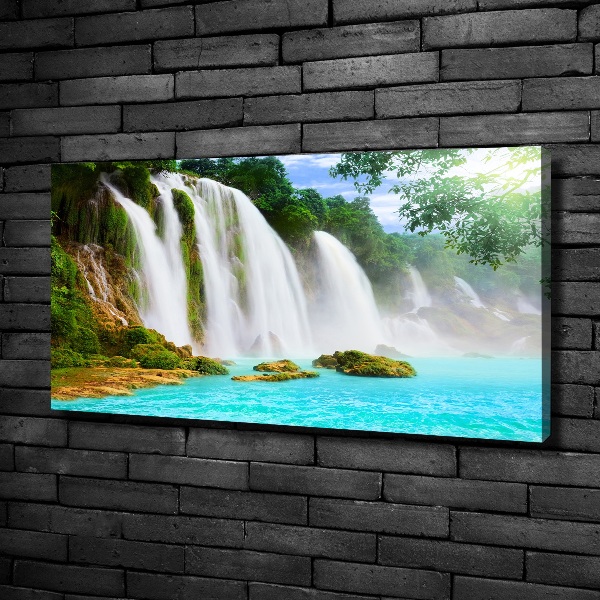 Cuadro canvas con impresión uv duradera horizontal Cascada