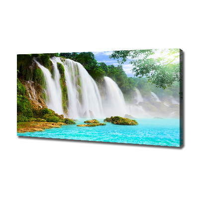 Cuadro canvas con impresión uv duradera horizontal Cascada