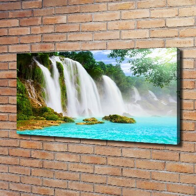 Cuadro canvas con impresión uv duradera horizontal Cascada
