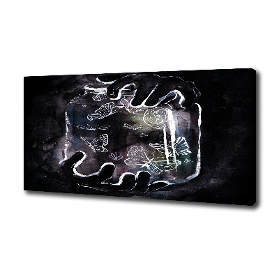 Cuadro canvas con impresión uv duradera horizontal Mariposas en un frasco