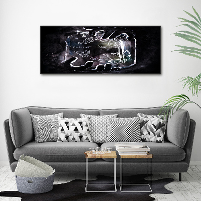 Cuadro canvas con impresión uv duradera horizontal Mariposas en un frasco