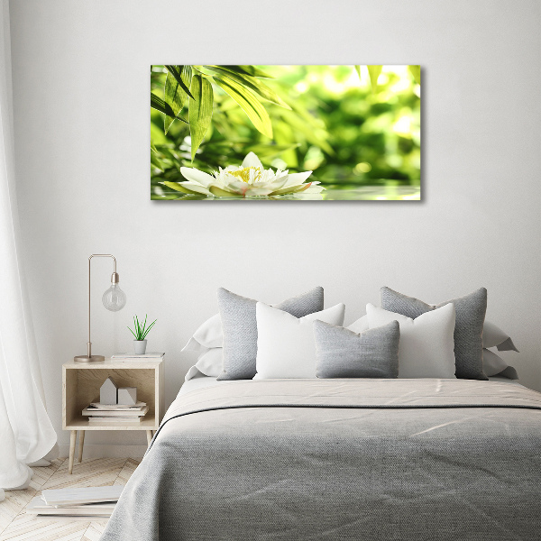 Cuadro canvas con impresión uv duradera horizontal Nenúfar