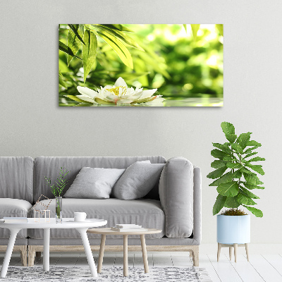 Cuadro canvas con impresión uv duradera horizontal Nenúfar