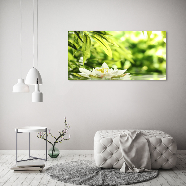 Cuadro canvas con impresión uv duradera horizontal Nenúfar