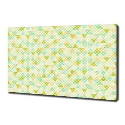 Cuadro canvas con impresión uv duradera horizontal Fondo geométrico