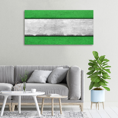 Fotocuadro en lienzo de alta calidad horizontal Muro verde