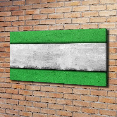 Fotocuadro en lienzo de alta calidad horizontal Muro verde