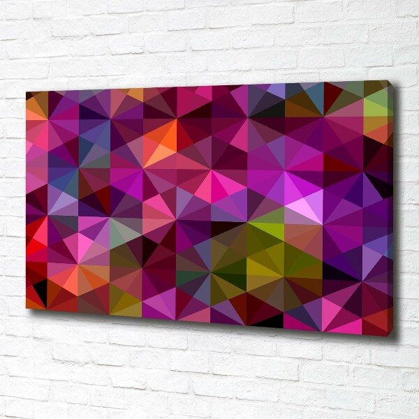 Cuadro canvas moderno de gran formato horizontal Ondas abstractas