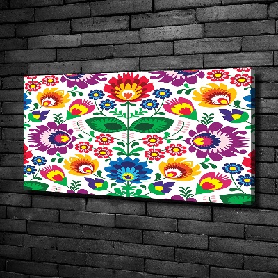 Cuadro canvas moderno de gran formato horizontal Patrón étnico