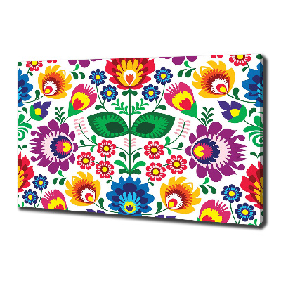 Cuadro canvas moderno de gran formato horizontal Patrón étnico