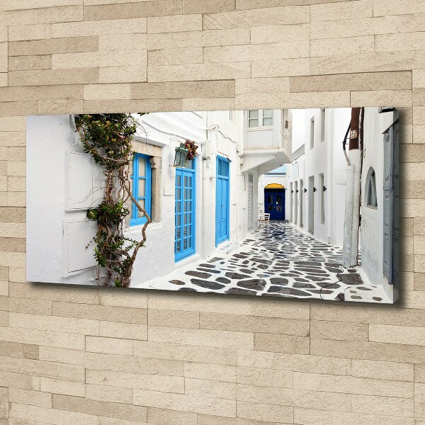 Fotocuadro en lienzo de alta calidad horizontal calles griegas