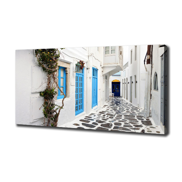 Fotocuadro en lienzo de alta calidad horizontal calles griegas