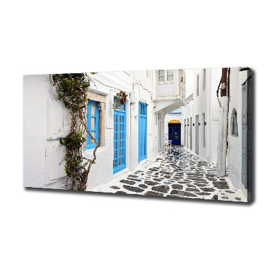 Fotocuadro en lienzo de alta calidad horizontal calles griegas