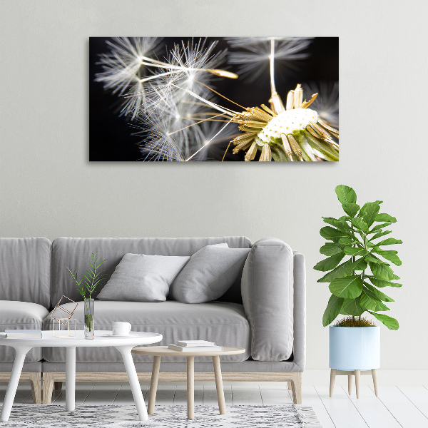 Cuadro canvas con impresión uv duradera horizontal semillas de diente de león