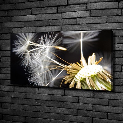 Cuadro canvas con impresión uv duradera horizontal semillas de diente de león