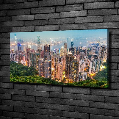 Cuadro canvas con impresión uv duradera horizontal Hong Kong