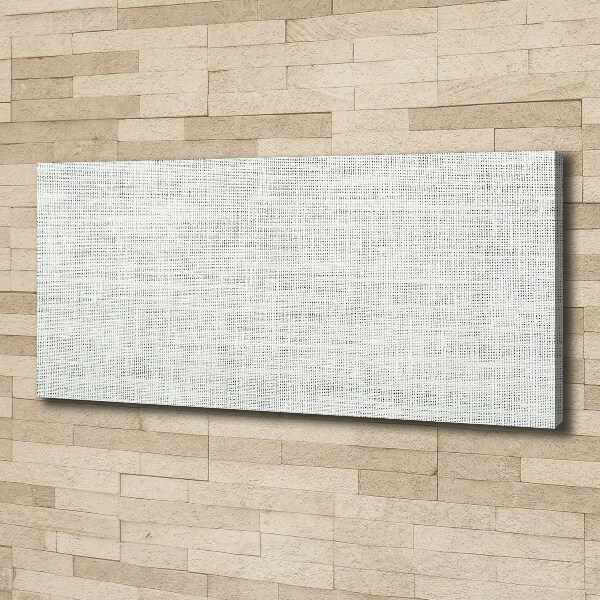 Cuadro canvas con impresión uv duradera horizontal Lienzo de lino blanco