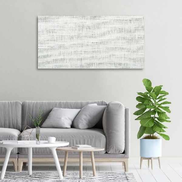 Cuadro canvas con impresión uv duradera horizontal Lienzo de lino blanco
