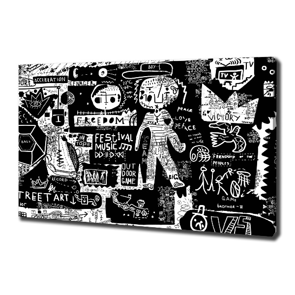 Cuadro canvas con impresión uv duradera horizontal Pintada