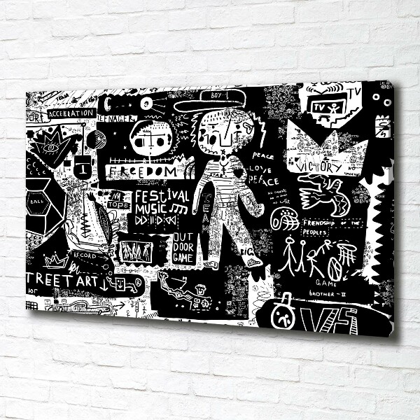 Cuadro canvas con impresión uv duradera horizontal Pintada