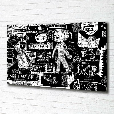 Cuadro canvas con impresión uv duradera horizontal Pintada