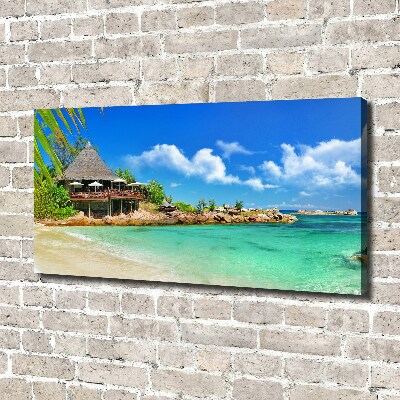 Foto en lienzo con acabado profesional horizontal Playa de Seychelles