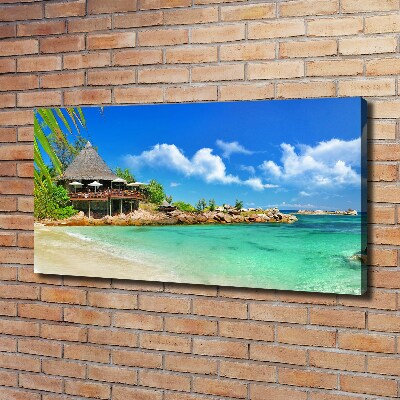 Foto en lienzo con acabado profesional horizontal Playa de Seychelles
