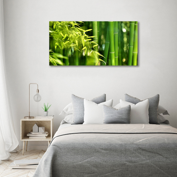 Foto en lienzo con acabado profesional horizontal Bambú