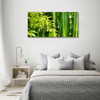 Foto en lienzo con acabado profesional horizontal Bambú