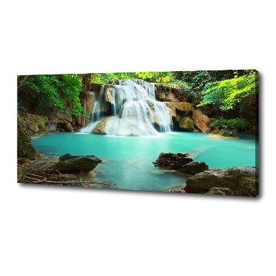 Cuadro canvas con impresión uv duradera horizontal Cascada