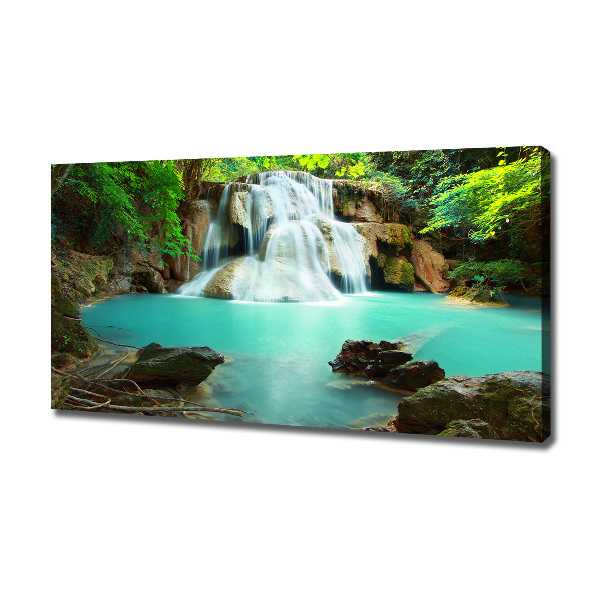 Cuadro canvas con impresión uv duradera horizontal Cascada