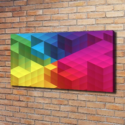 Cuadro canvas con impresión uv duradera horizontal Fondo geométrico