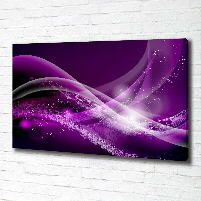 Cuadro canvas moderno de gran formato horizontal Onda abstracta