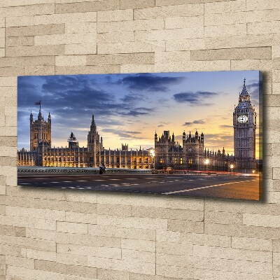 Cuadro canvas con impresión uv duradera horizontal Big Ben de Londres