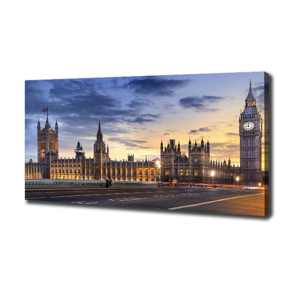 Cuadro canvas con impresión uv duradera horizontal Big Ben de Londres