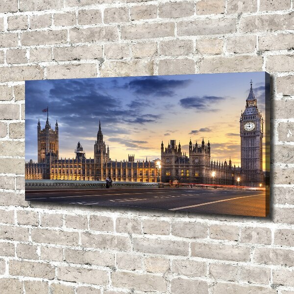 Cuadro canvas con impresión uv duradera horizontal Big Ben de Londres
