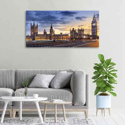 Cuadro canvas con impresión uv duradera horizontal Big Ben de Londres