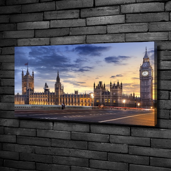 Cuadro canvas con impresión uv duradera horizontal Big Ben de Londres