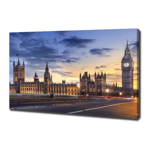 Cuadro canvas con impresión uv duradera horizontal Big Ben de Londres