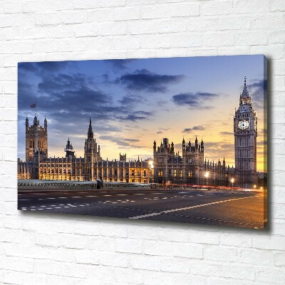 Cuadro canvas con impresión uv duradera horizontal Big Ben de Londres