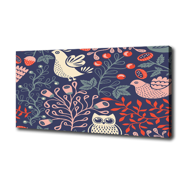 Foto en lienzo con acabado profesional horizontal Plantas de gallinas búho