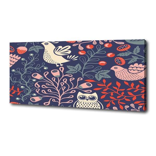 Foto en lienzo con acabado profesional horizontal Plantas de gallinas búho