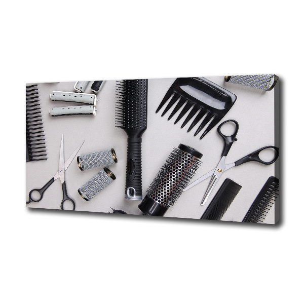 Cuadro canvas con impresión uv duradera horizontal Herramientas de peluquería