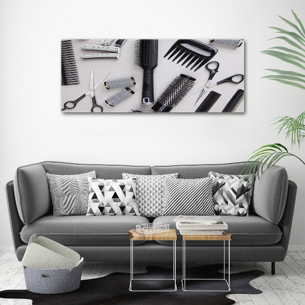Cuadro canvas con impresión uv duradera horizontal Herramientas de peluquería