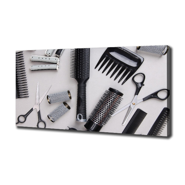 Cuadro canvas con impresión uv duradera horizontal Herramientas de peluquería