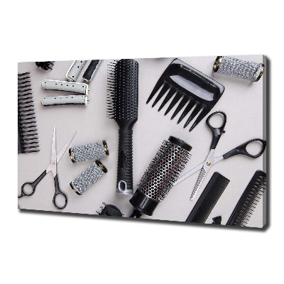 Cuadro canvas con impresión uv duradera horizontal Herramientas de peluquería