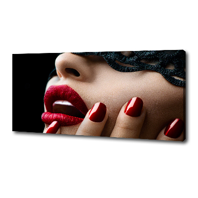 Foto en lienzo con acabado profesional horizontal Máscara de encaje