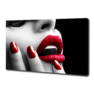 Fotocuadro en lienzo de alta calidad horizontal Máscara de encaje